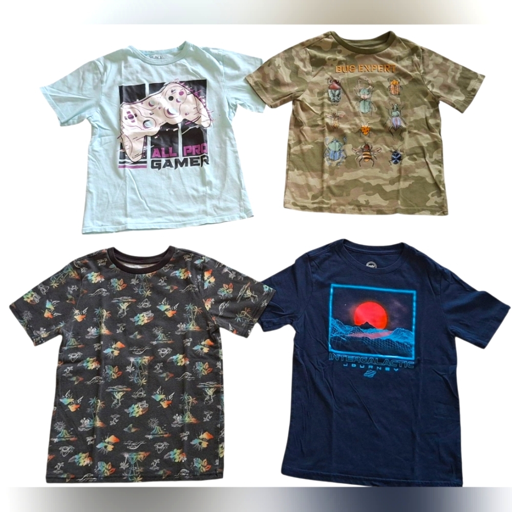 Lot of 4 Boy school casual tee shirts